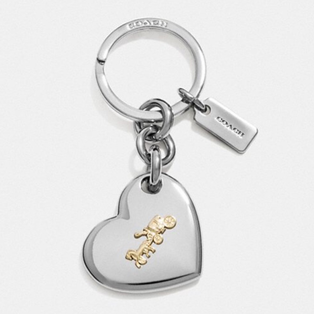 COACH Horse/Carriage Purse Charm Key Ring - Picture 2 of 6